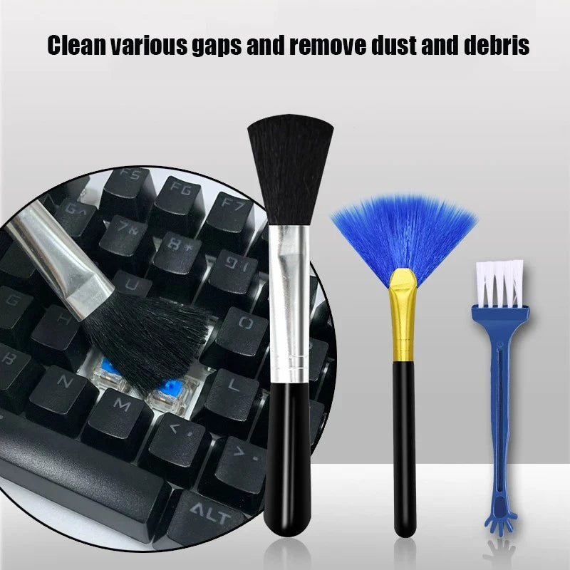 Mechanical Keyboard Cleaning Brush Kit – Soft Bristle Dust Remover