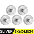 No-Drill Suction Cup Hooks Stainless Steel – Bathroom & Kitchen