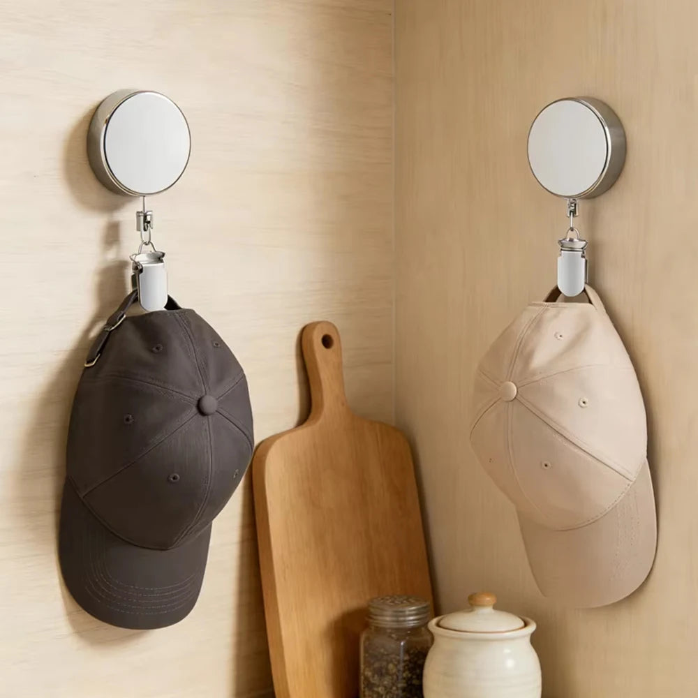 Retractable Self-Adhesive Towel Rack – No-Drill Wall Mount