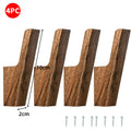 VIBE Walnut Wood Wall Hooks – Coat Rack & Key Holder