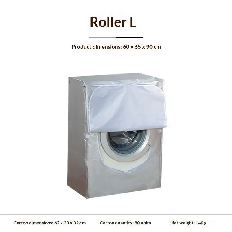 Universal Silver Washing Machine Cover – Waterproof Front Load