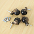 4-Pack 2 Inch Vintage Swivel Ball Caster Wheels – Green Bronze