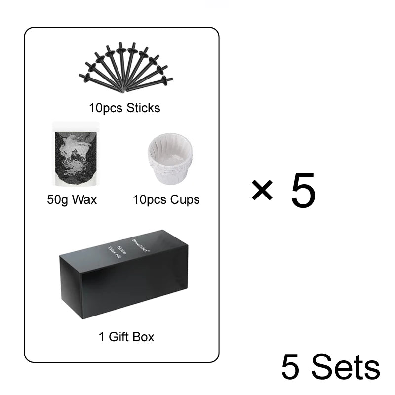 Nose & Ear Hair Removal Wax Bean Kit – Paper-Free Unisex