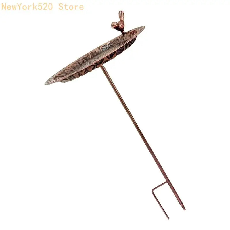Decorative Vintage Iron Bird Feeder for Outdoor Garden