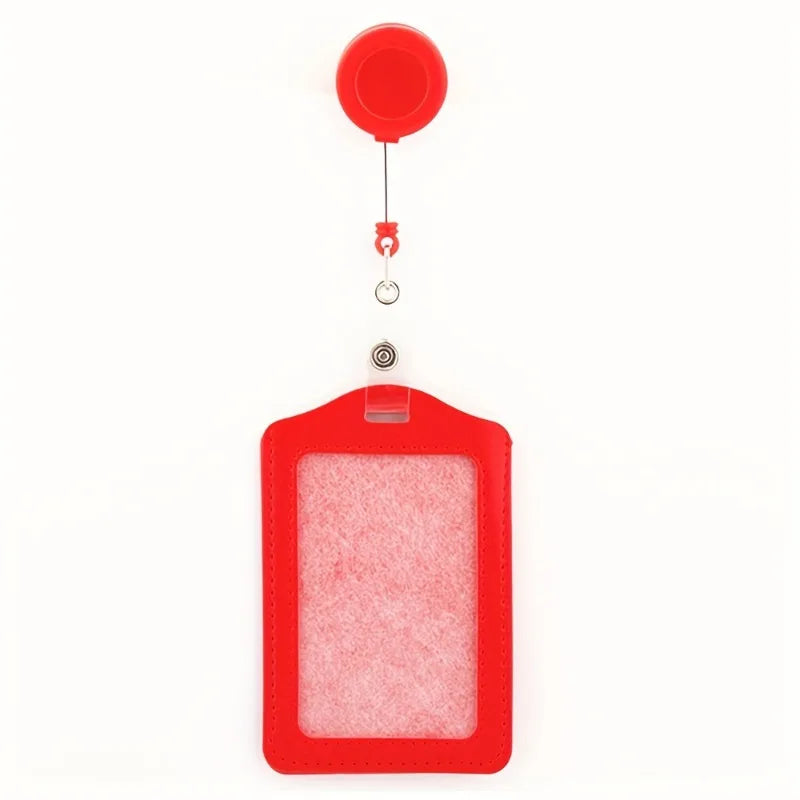 2-Pack Retractable Badge Holder Reel Clips with Key Ring