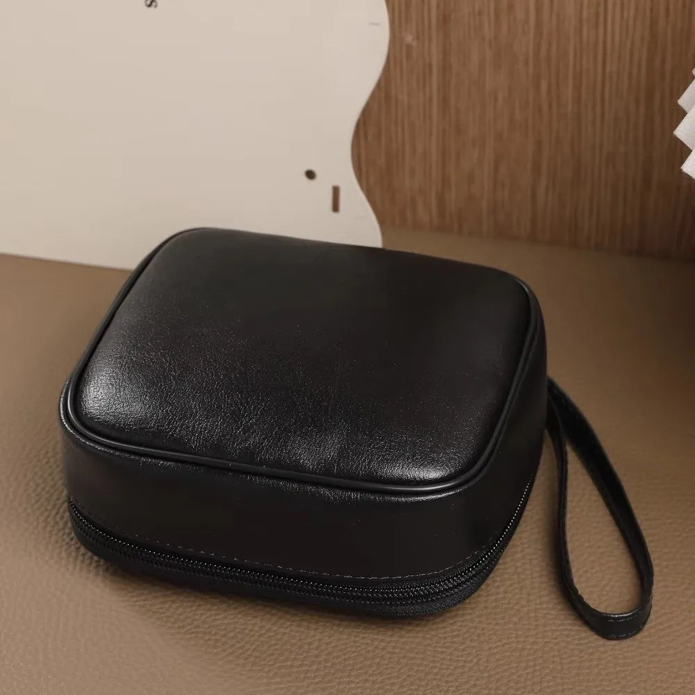 PU Leather Lipstick Pouch – Large Capacity Travel Makeup Bag