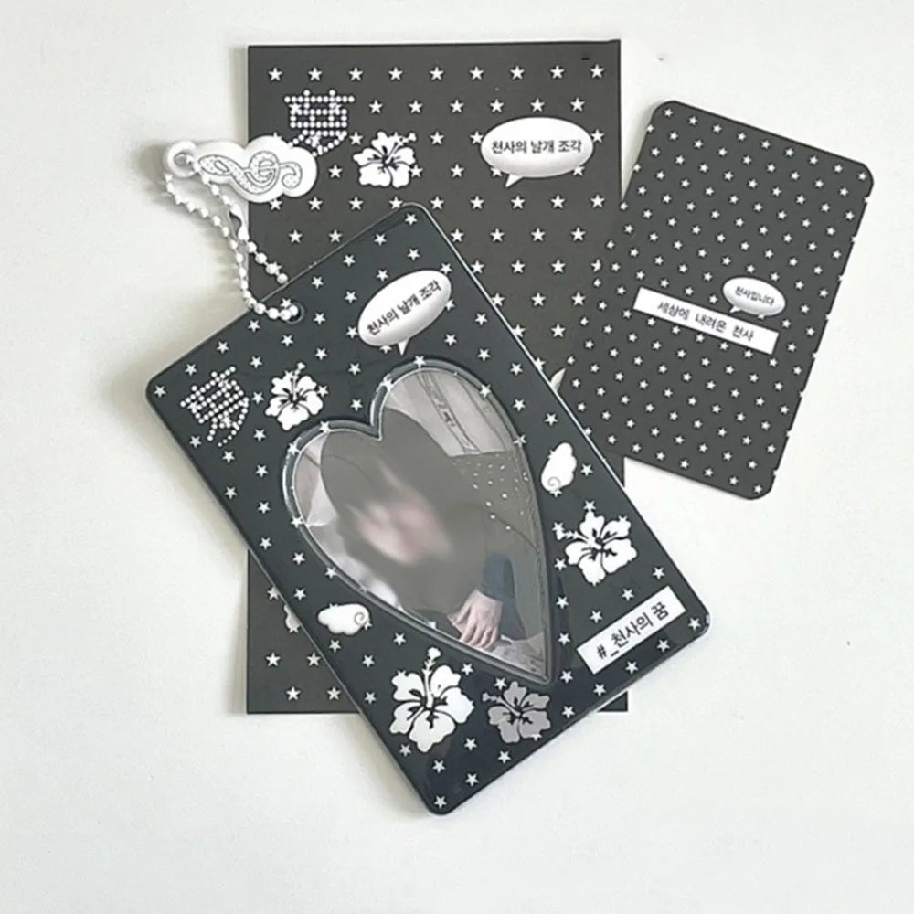Y2K Kpop Photocard Holder Mini PVC Cartoon Card Organizer