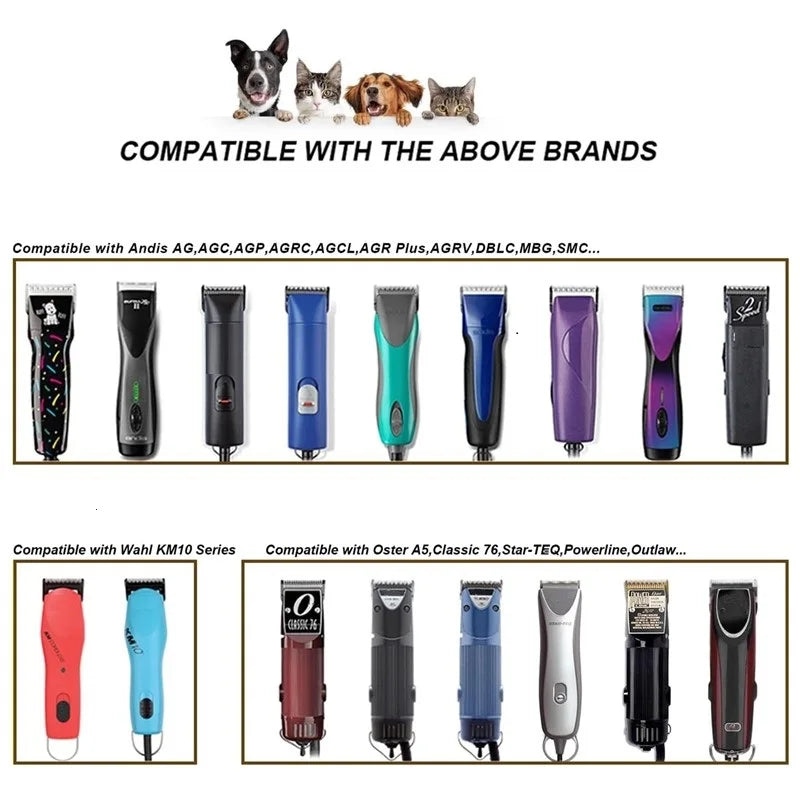 SHINON Ceramic Dog Clipper Blade – Andis, Oster A5, Wahl KM