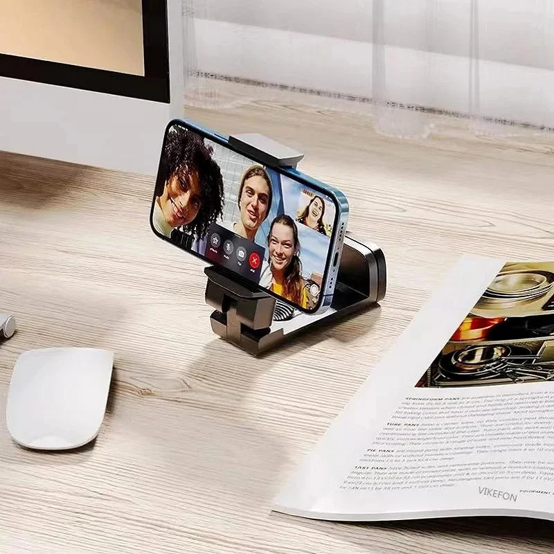 360° Rotatable Foldable Phone Mount for Travel & Airplane Use