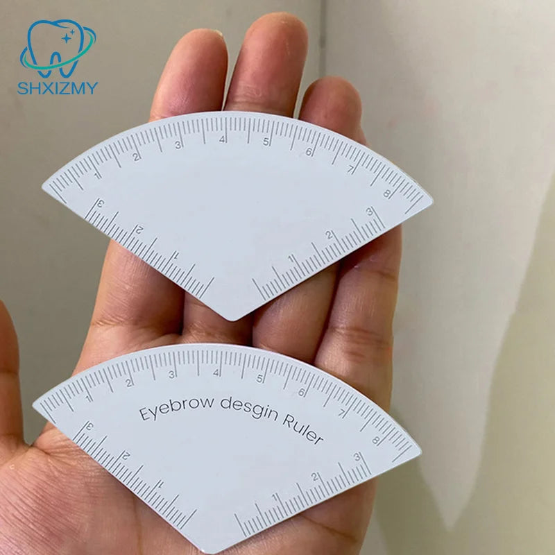 3-Pack Eyebrow Mapping Ruler Microblading Brow Shaping Stencil