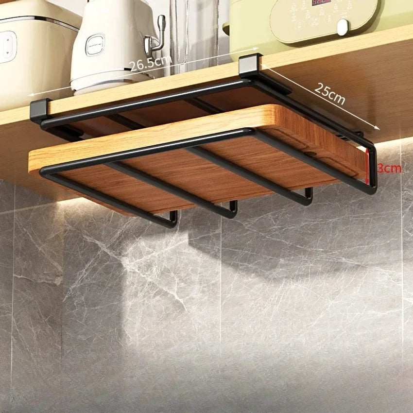Under Cabinet Hanging Shelf – No-Drill Kitchen Organizer