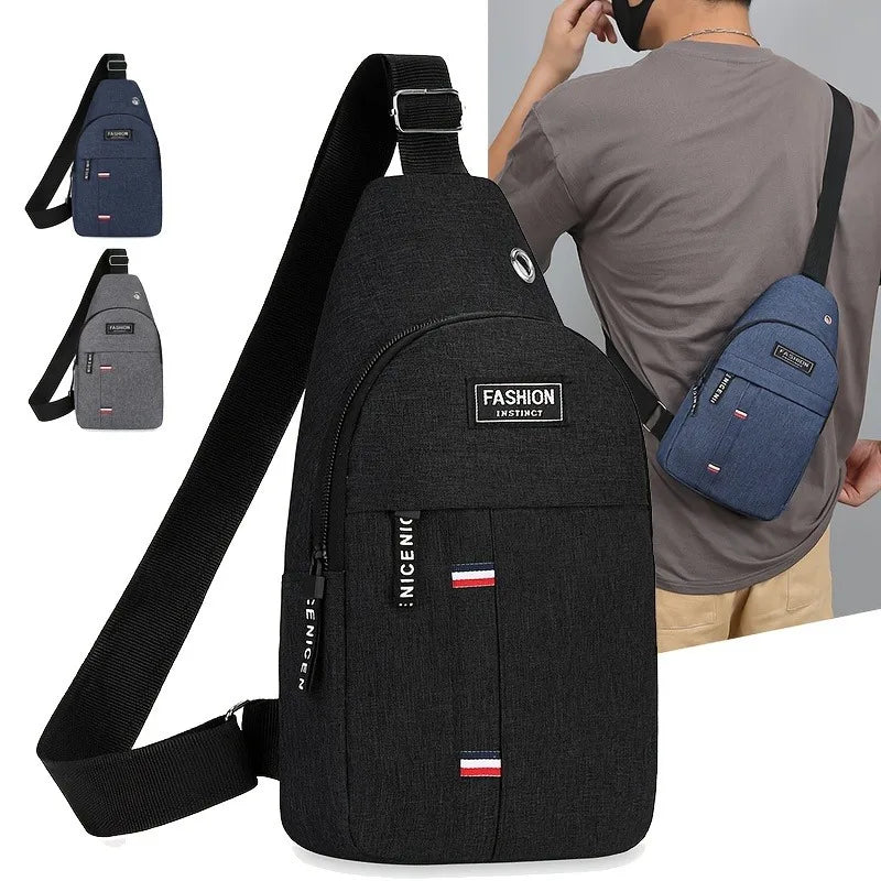 Men's Canvas Crossbody Chest Sling Bag – Travel & Sport