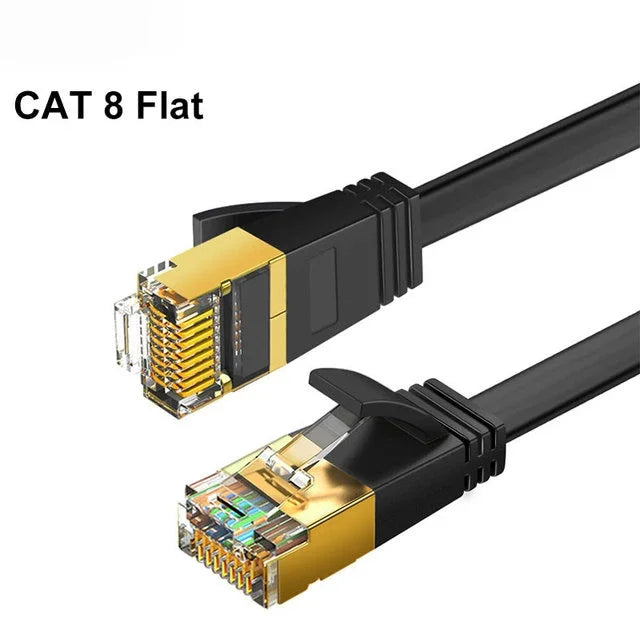 Cat 8 Ethernet Cable 40Gbps 2000MHz RJ45 LAN Network Cord