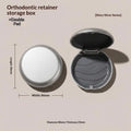 Portable Dental Retainer Case with Mirror & Vent Holes