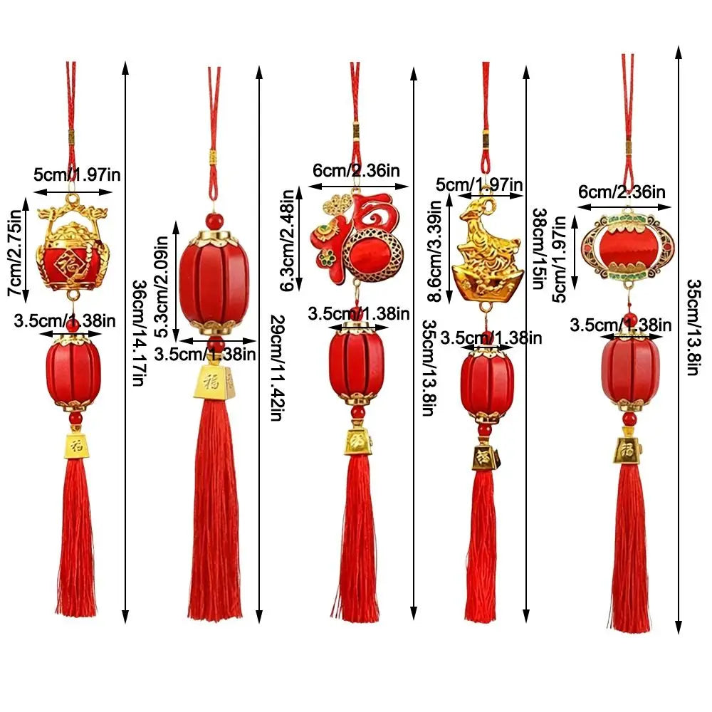 Zodiac Goat Gold Ingot Ornament | Lunar New Year Pendant