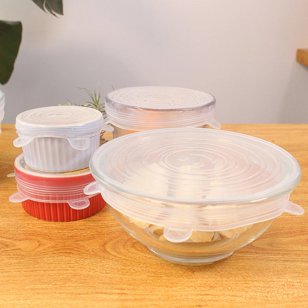 Reusable Silicone Stretch Lids – Flexible Food Storage Covers