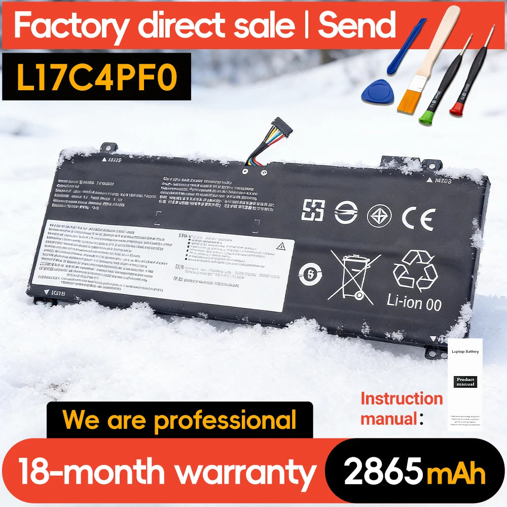 SUOZHAN L17C4PF0 Battery for Lenovo IdeaPad S530-13 15.36V 44Wh