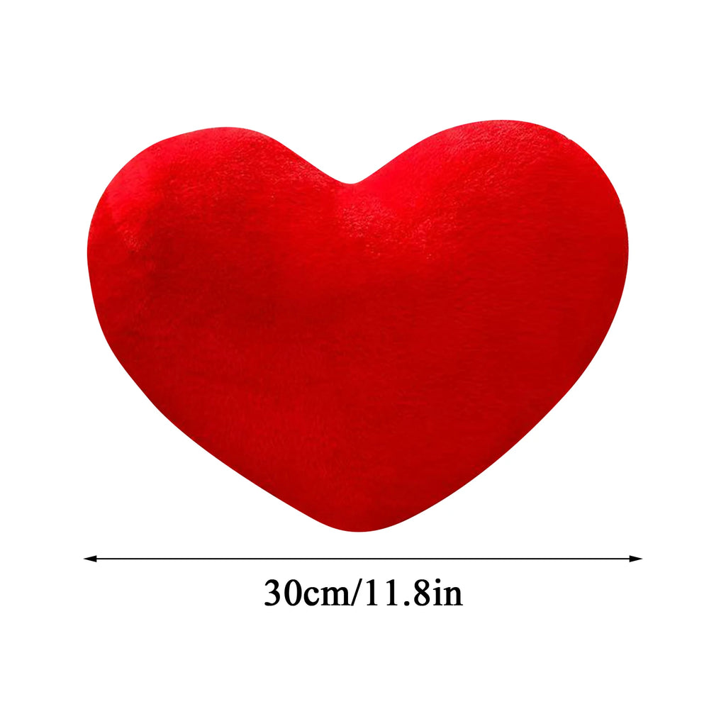 Heart Shaped Plush Throw Pillow – Soft Love Sofa Cushion