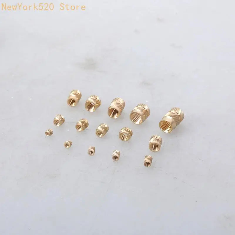 335/360-Pc Brass Threaded Insert Set M2–M6 for Plastic