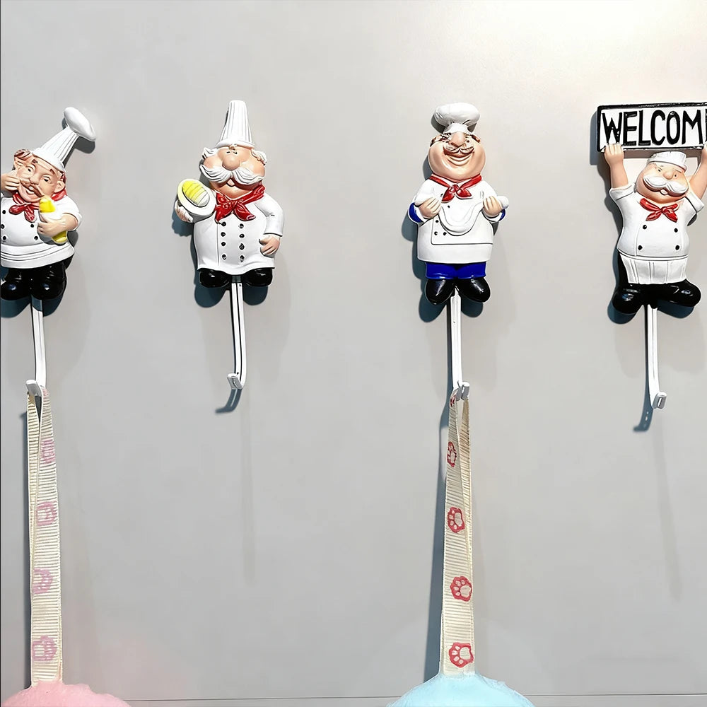 Cartoon Self-Adhesive Wall Hooks – Kitchen, Bath & Coat Hanger