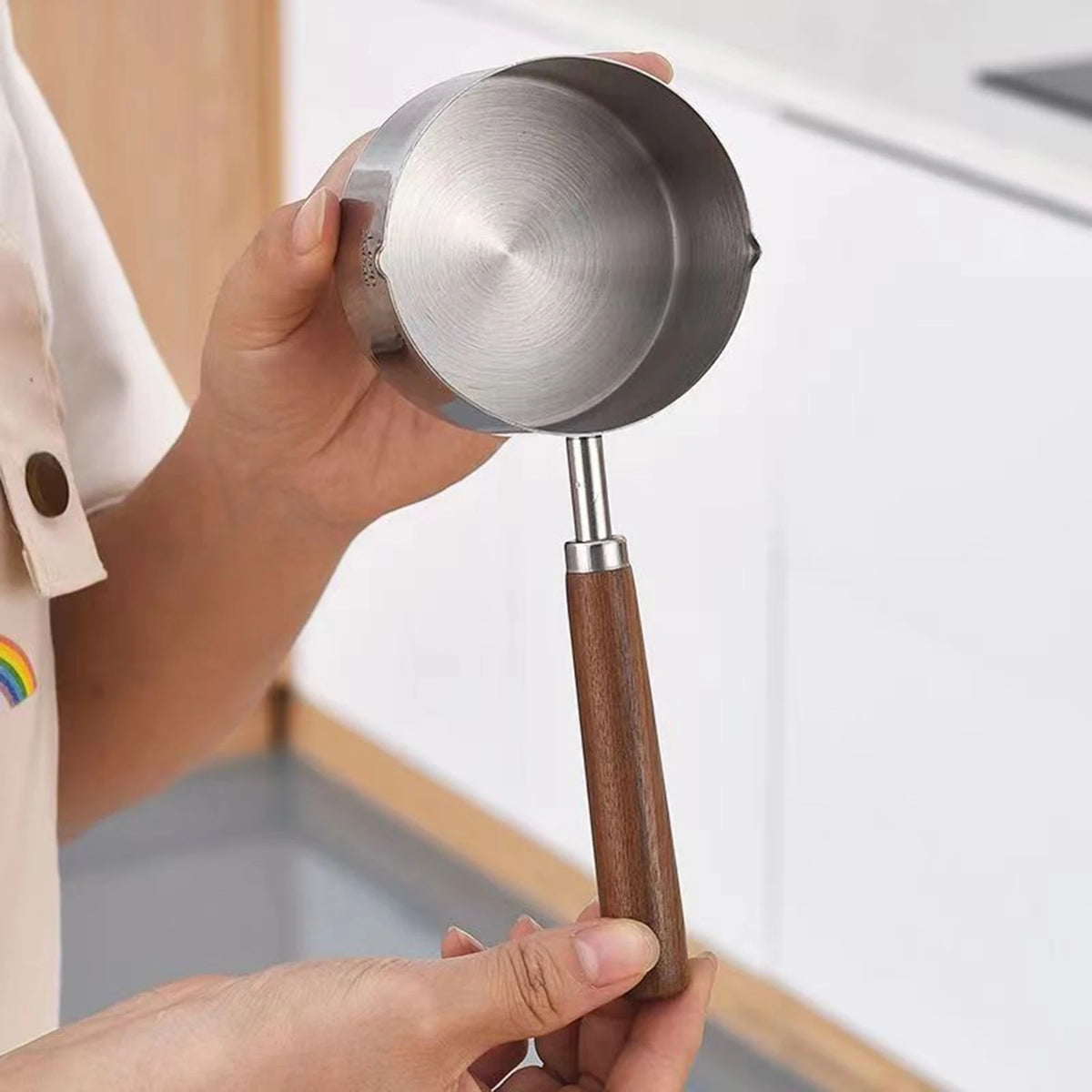 VIBE Mini Stainless Steel Saucepan – Nonstick Stovetop Stock Pot