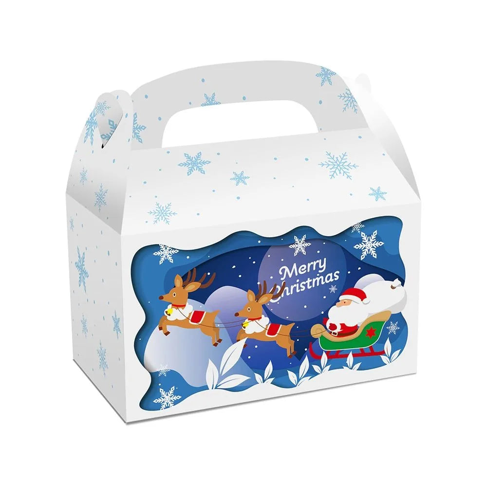 12-Pack Christmas Gift Boxes Foldable Festive Holiday Packaging