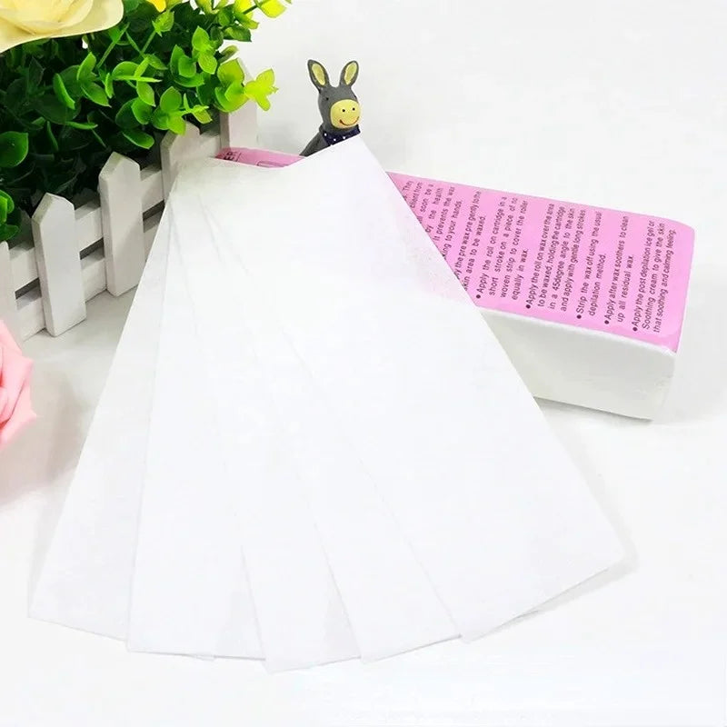 Non-Woven Hair Removal Waxing Strips 20/50/100 Pcs