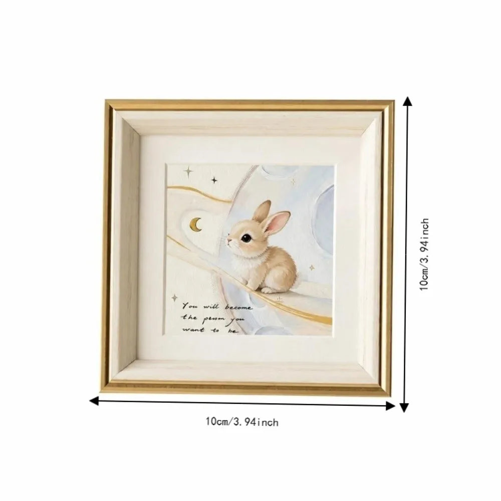 10x10cm Square Resin Photo Frame – Modern Desktop Display