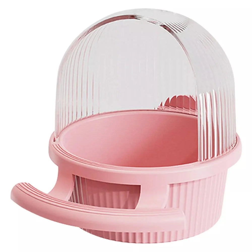 Hanging Cage Bird Feeder – Durable Plastic Parrot Feeder Cup