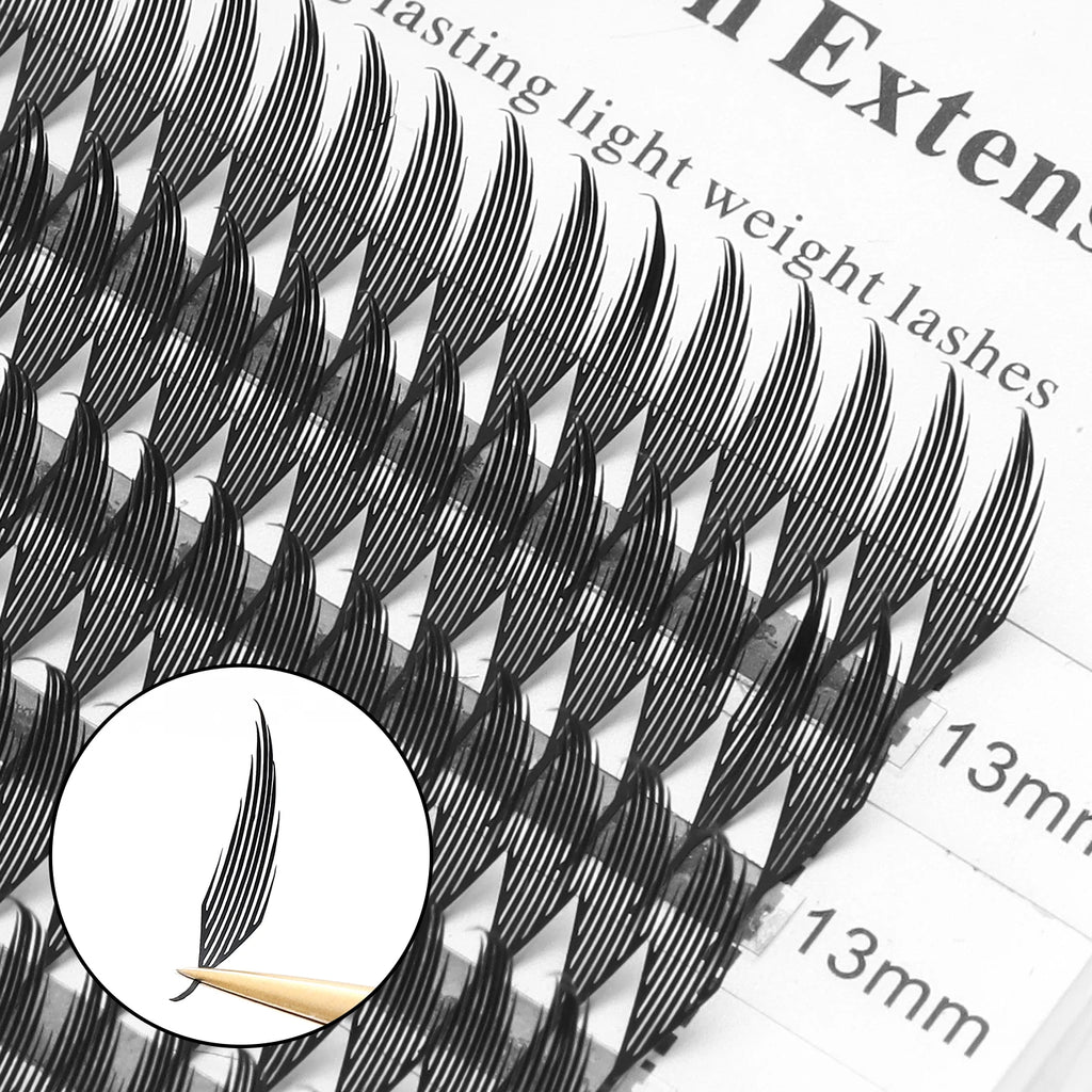 XIUSUZAKI Comic Spire Premade Fan Lash Extensions | Volume