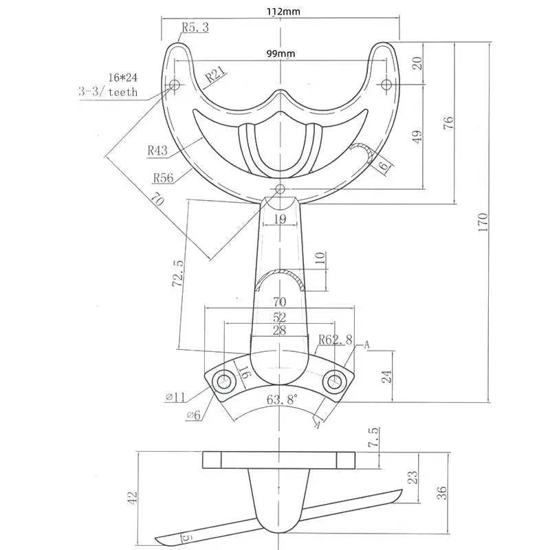 Ceiling Fan Replacement Arm Bracket & Support Rod Part