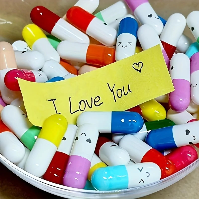 Cute Capsule Message Notes 10/20pc – Pill Love Letter Gift