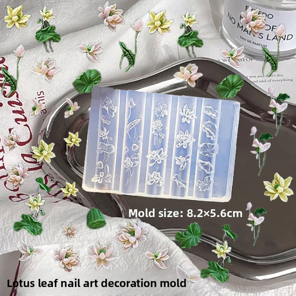 3D Seashell Flower Nail Art Silicone Mold – UV Resin & Gel