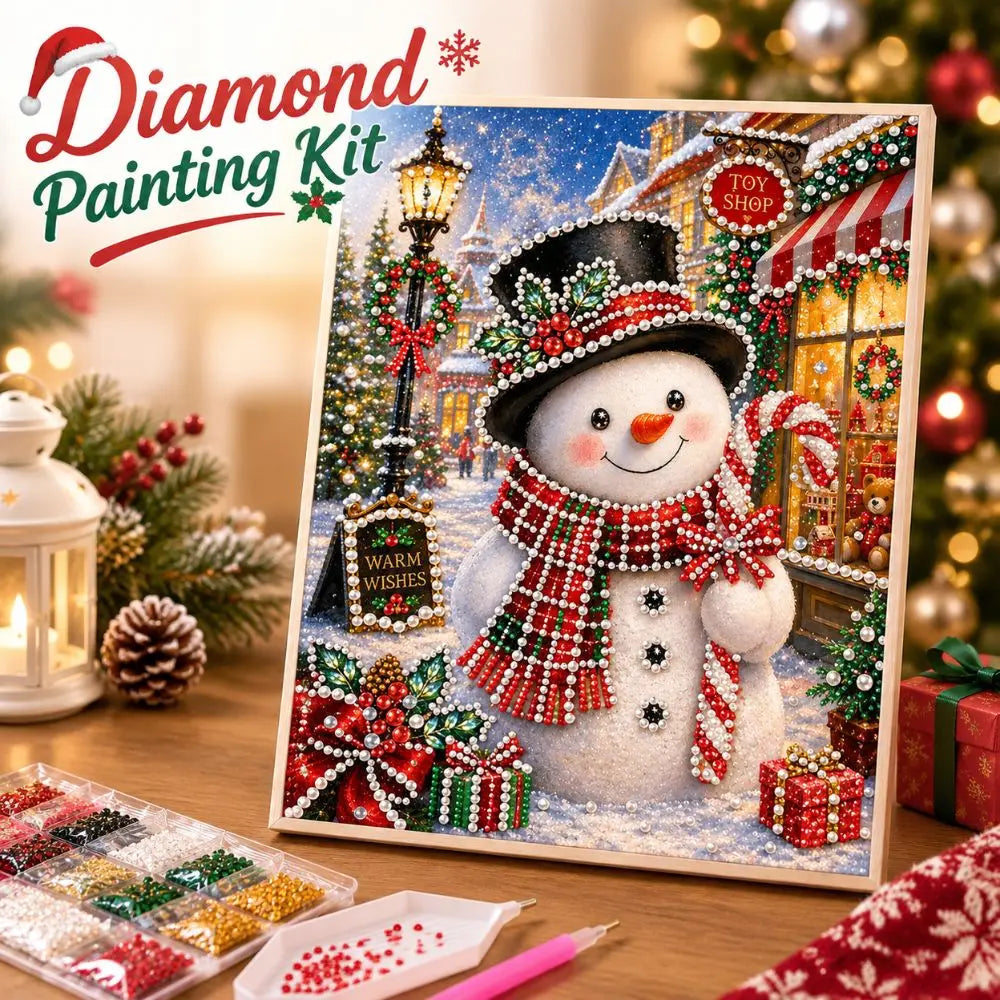5D Christmas Pearl Diamond Painting Kit – Church 30×40cm