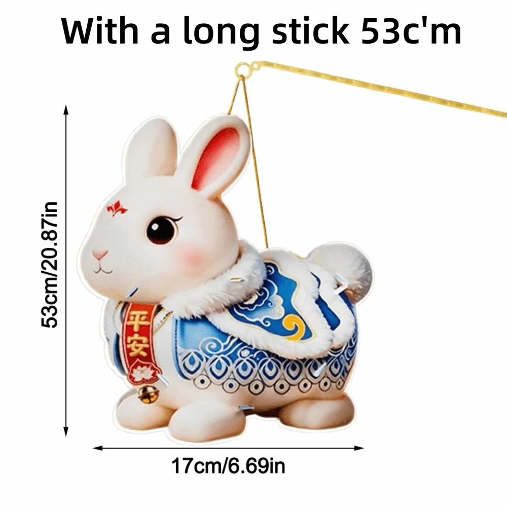 DIY Rabbit Lantern Handheld LED PVC Mid-Autumn Festival Kit