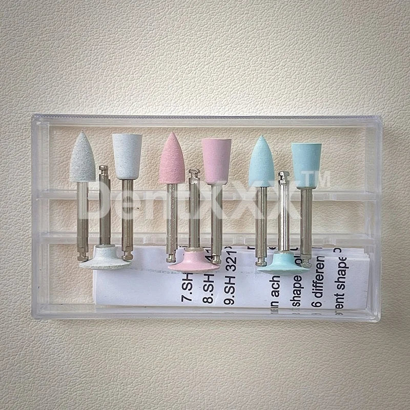 9-Pc Silicone Polishing Kit – 3-Step Grinding & Buffing Bits