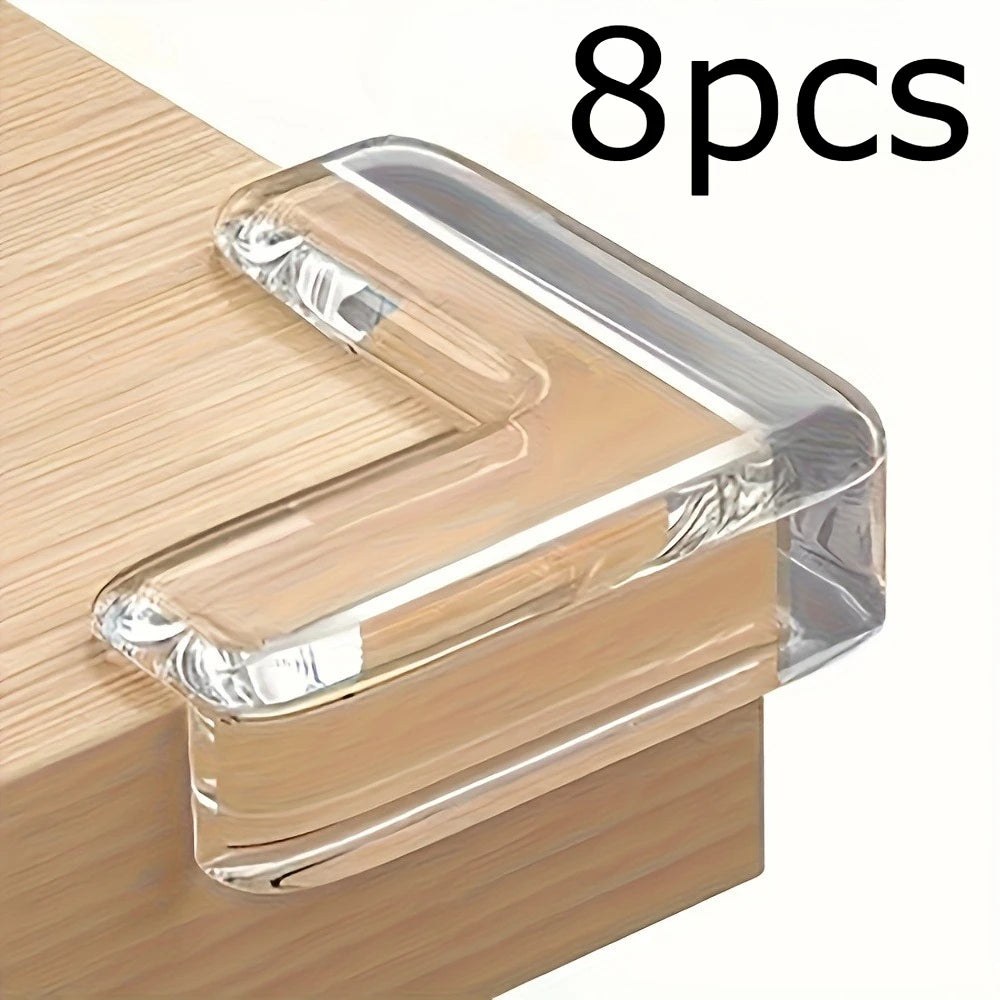 Transparent Silicone Corner Protectors – Edge Guards 4/8/12pc