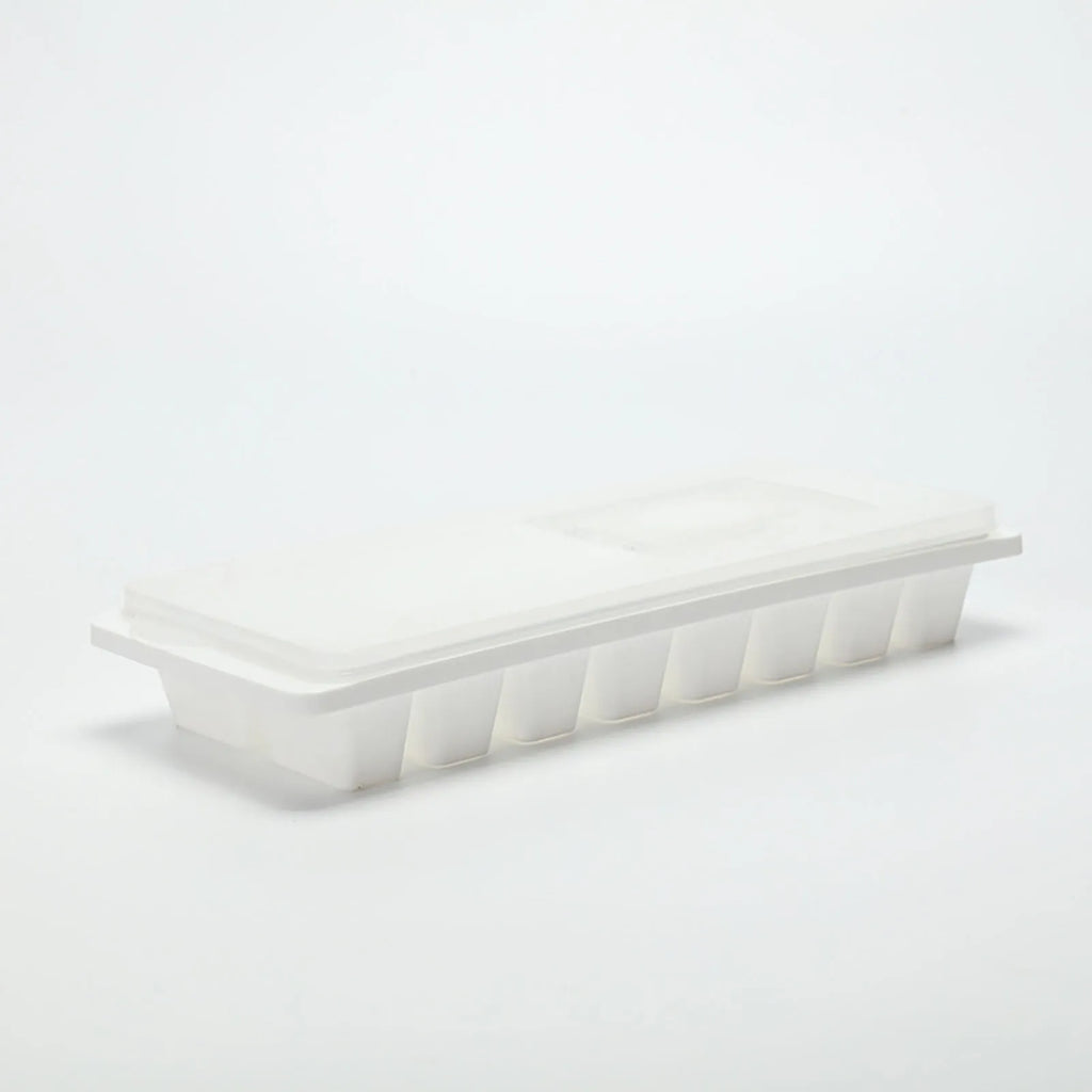 Square Ice Cube Tray with Lid – 16-Grid Flexible Reusable Mold