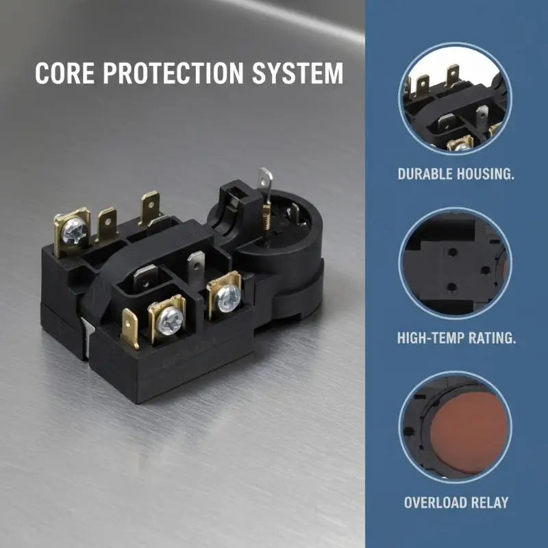 QP3-12A Refrigerator Compressor Start Relay Overload Protector
