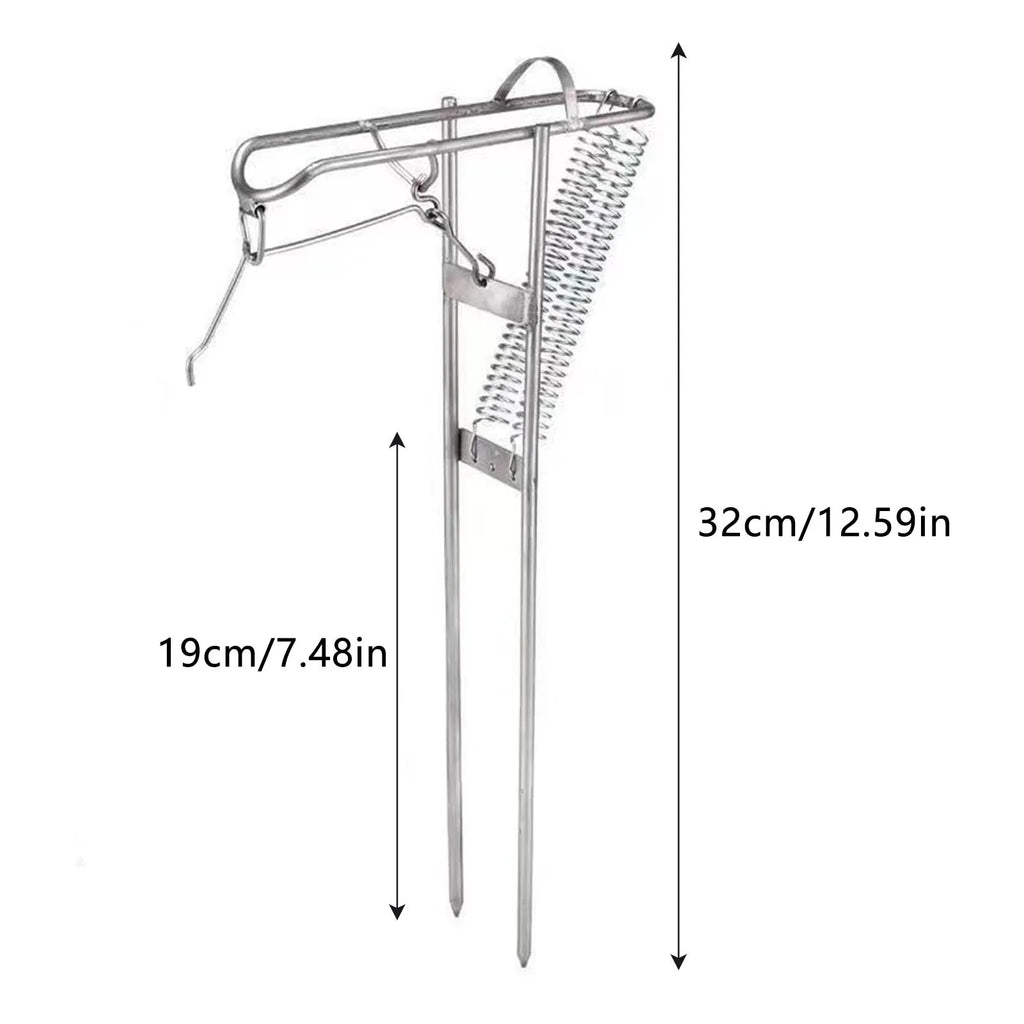 Automatic Spring Fishing Rod Holder – Stainless Steel Universal Fit