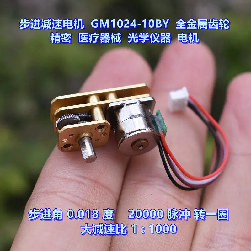 Mini 10mm 2-Phase Stepper Gear Motor | Planetary Metal Gear