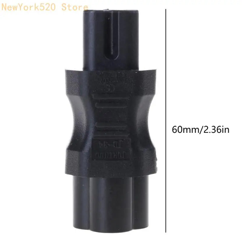 IEC 320 C7 Female to Cloverleaf Male AC Power Adapter
