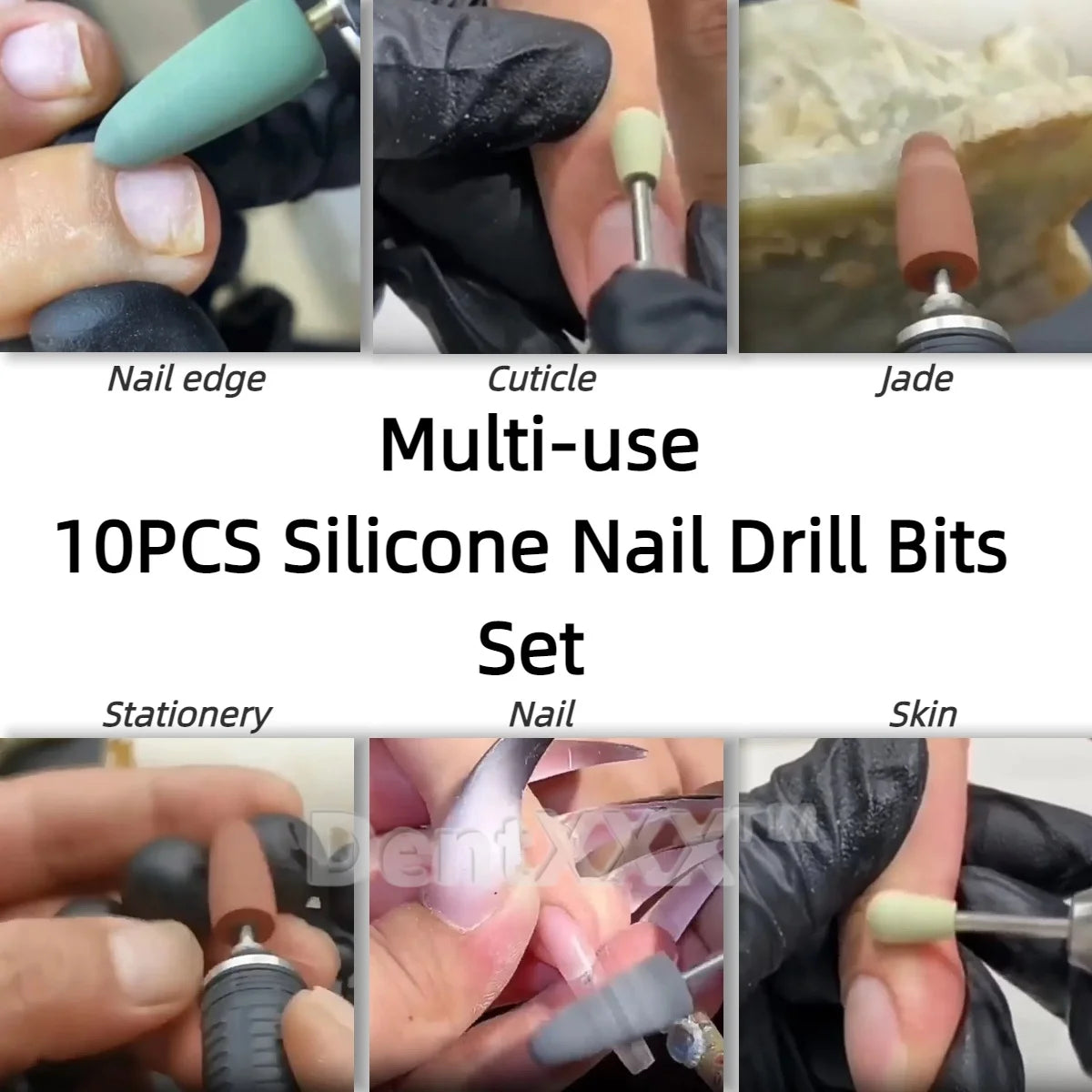 Silicone Nail Buffer Polisher Grinder – 7 Grits, Autoclavable