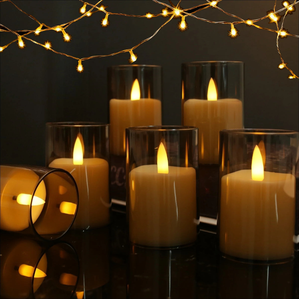 Flameless LED Candles 3D Wick Timer Remote & Lampshade – VIBE