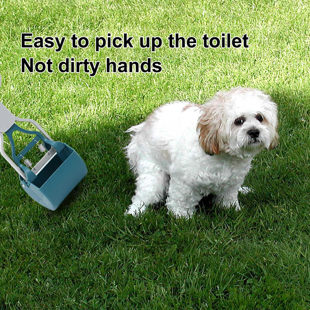 Long Handle Dog Pooper Scooper – No-Bend Pet Waste Pickup