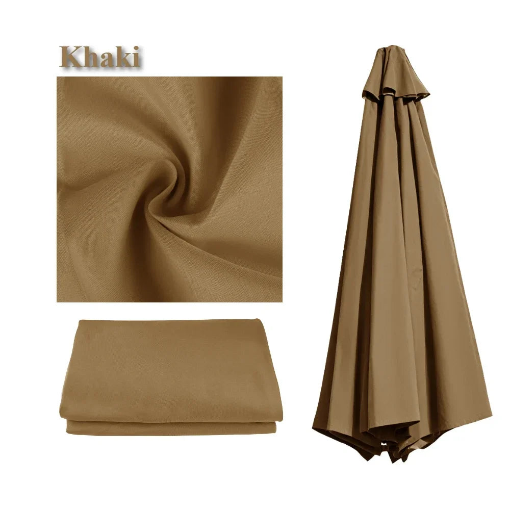 Waterproof Replacement Parasol Canopy 2–3M | 6 & 8 Rib Patio