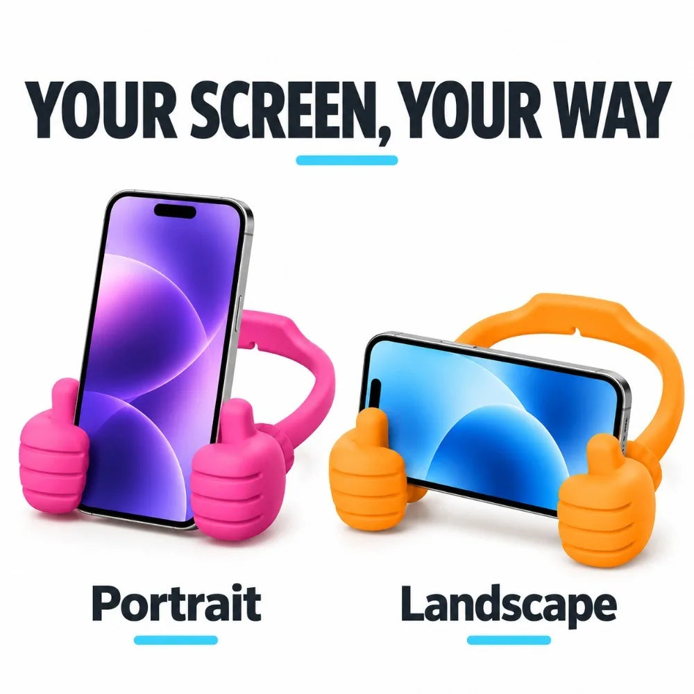 Thumbs Up Phone Holder – Colorful Fun Desktop Stand