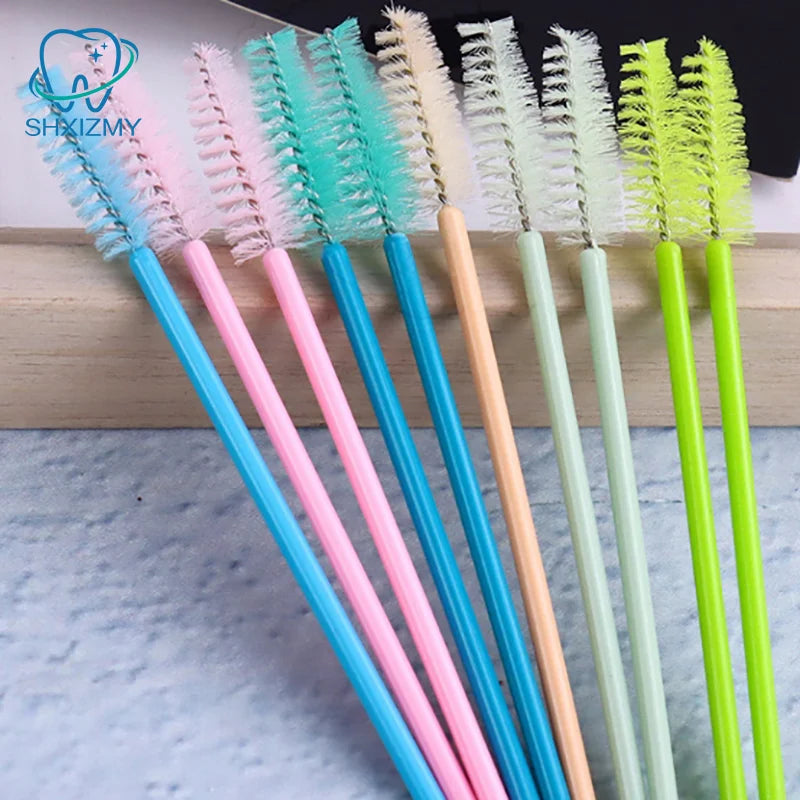 50-Pack Disposable Mascara Wands & Eyelash Spoolie Brushes