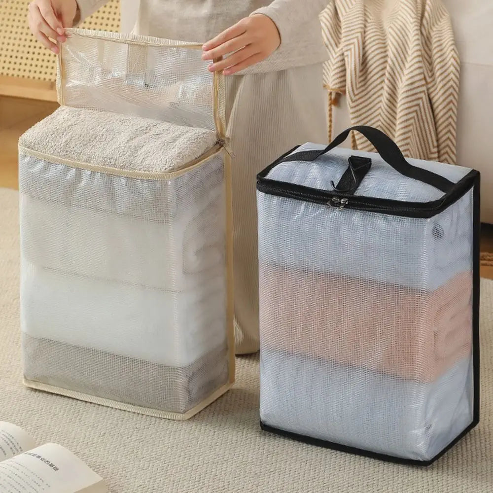 Large PVC Dustproof Clothing & Bedding Storage Bag with Handle