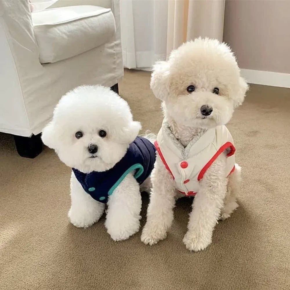 Windproof Cartoon Dog Jacket – Warm Thickened Pet Coat